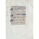 POSSIBLY FRENCH SCHOOL: PSALTER MANUSCRIPT PAGE