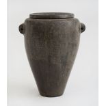 EGYPTIAN CARVED BASALT VESSEL