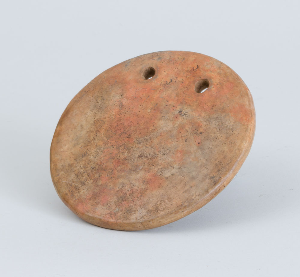 GLAZED POTTERY LABRET, POSSIBLY SOUTH AMERICAN - Image 3 of 4