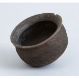 NEOLITHIC GRAY POTTERY VESSEL