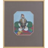 INDIAN SCHOOL: SEATED NOBLEMAN