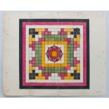 INDIAN SCHOOL: GROUP OF FIVE TANTRIC/MANDALA WORKS ON PAPER