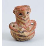 ANATOLIAN TERRACOTTA ANTHROPOMORPHIC TWO-HANDLED VESSEL