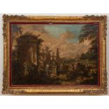 ITALIAN SCHOOL: CAPRICCIO WITH RUINS