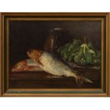 AMERICAN SCHOOL: STILL LIFE WITH FISH