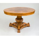 BIEDERMEIER BLACK WALNUT TILT-TOP CENTER TABLE