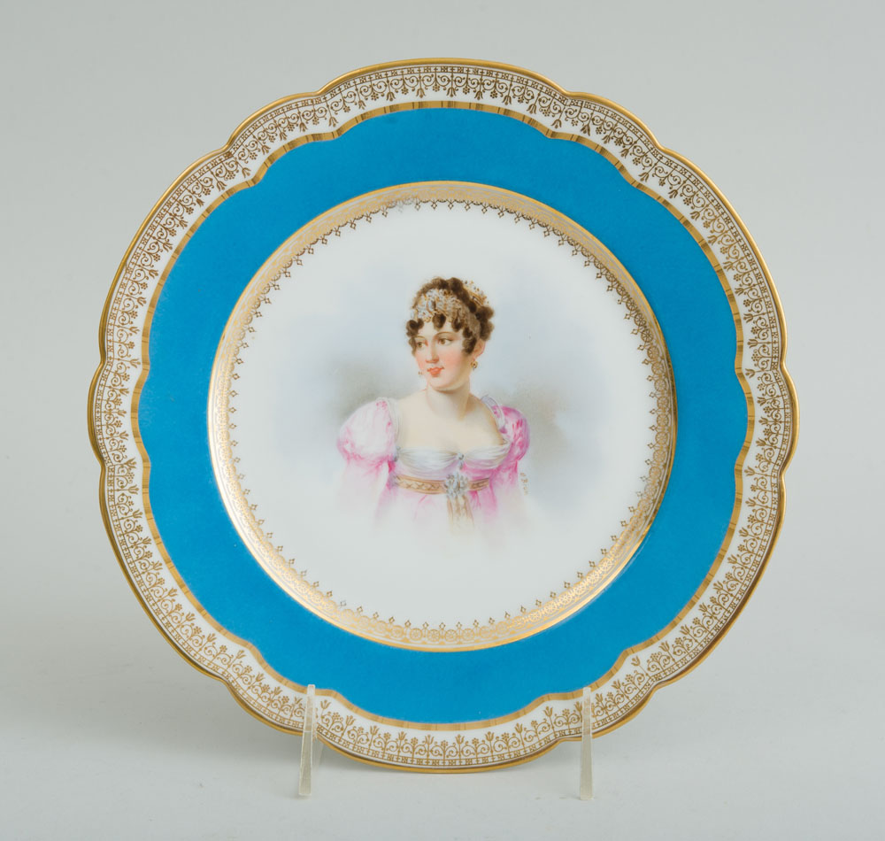 SET OF EIGHT SÈVRES PORCELAIN HAND-COLORED CABINET PLATES - Image 14 of 26