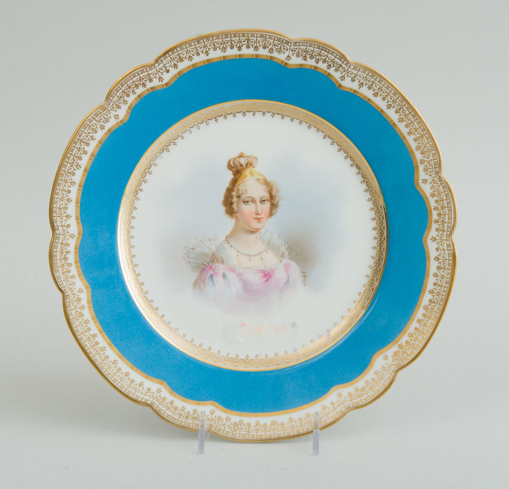 SET OF EIGHT SÈVRES PORCELAIN HAND-COLORED CABINET PLATES - Image 23 of 26