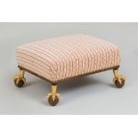 MAHOGANY AND PARCEL-GILT FOOTSTOOL, DESIGNED BY PARISH HADLEY