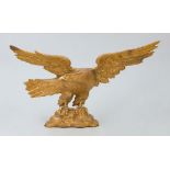 GEORGE III CARVED GILTWOOD FIGURE OF AN EAGLE