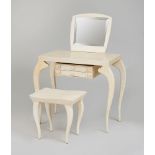 ARTE MODERNE STYLE PARCHMENT LADY'S DRESSING TABLE, R & Y AUGOUSTI, PARIS