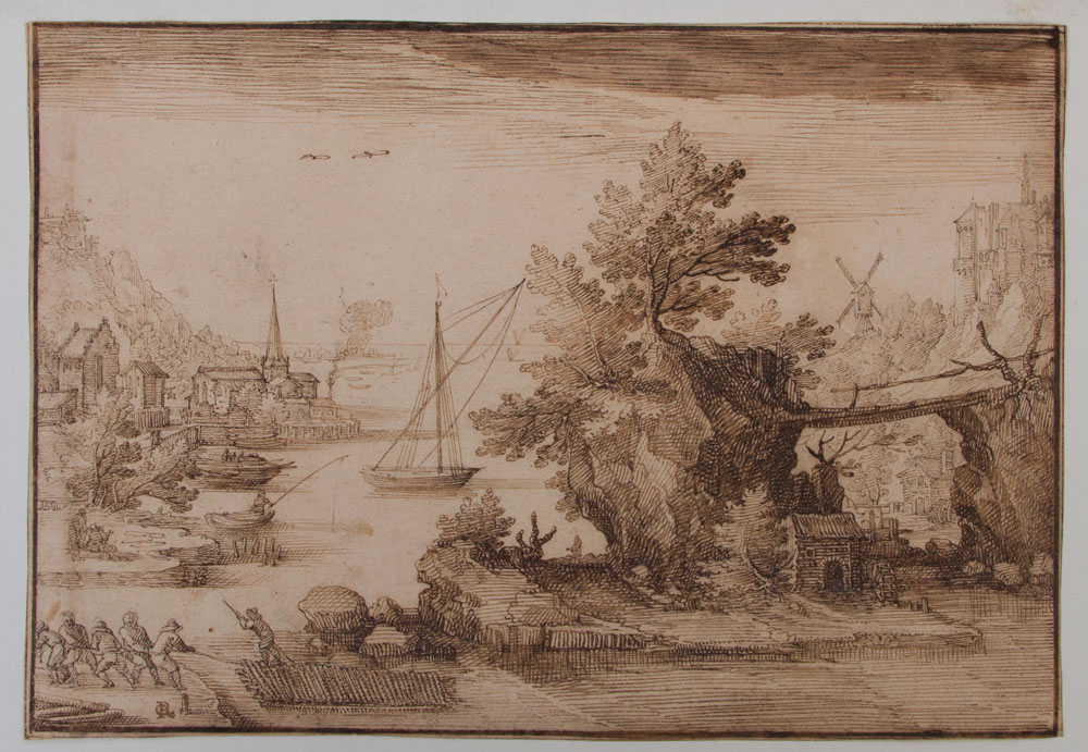 DUTCH SCHOOL: HARBOR SCENE - Image 6 of 9