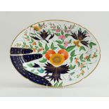 ENGLISH PORCELAIN OVAL PLATTER IN THE JAPAN PATTERN