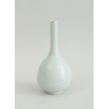 CHINESE PALE CELADON-GLAZED PORCELAIN BOTTLE VASE