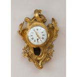 LOUIS XV STYLE ORMOLU CARTEL CLOCK