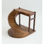 CONTINENTAL WALNUT MODEL OF A SPIRAL STAIRCASE