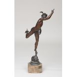 BRONZE MODEL OF MERCURY, AFTER A MODEL BY GIAMBOLOGNA