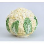 ITALIAN MAJOLICA CAULIFLOWER-FORM TUREEN AND COVER