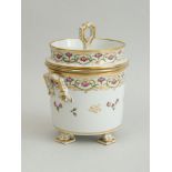 FRENCH PORCELAIN ICE PAIL, LINER AND COVER, 19TH CENTURY