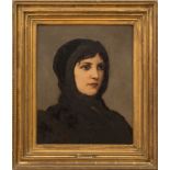 ATTRIBUTED TO GABRIEL CORNELIUS VON MAX (1840-1915): PORTRAIT OF A GIRL IN BLACK