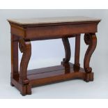 LOUIS PHILIPPE MAHOGANY CONSOLE