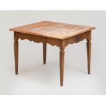 CONTINENTAL RUSTIC STAINED OAK FOLDING TABLE