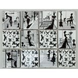 RUBEN TOLEDO (b. 1961), TWELVE CERAMIC TILES