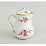 CONTINENTAL PORCELAIN CREAM JUG AND COVER