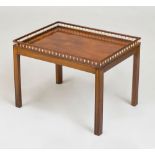 MAHOGANY AND BONE LOW TABLE