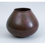 JAPANESE MOTTLED BRONZE VASE