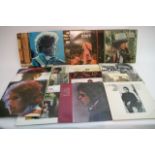 A collection of mainly Bob Dylan LPs plus Crosby,