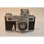 A Zeiss Ikon Camera the Contax in orgional leather case with serial number on the case 178712.