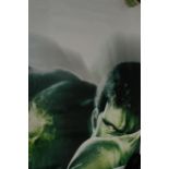 A rare four piece poster of the Incredible Hulk pr