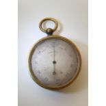 Another gilt metal compensated pocket barometer