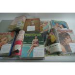 A collection of 77 photoplay magazines from 1951 - 1960 housed in five folders.