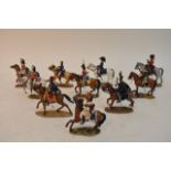 A collection of 17 Delprado soldiers and model of