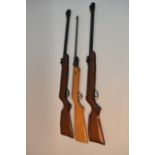 Three air rifles including two 1.77 Air Rifles and