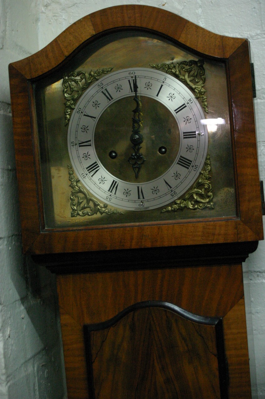 A Grandmother clock with brass face - Image 3 of 5