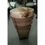 An old nature drum with skin top