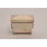 A quality silver and parcel gilt casket with cast