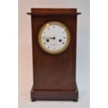 A French Second Empire mahogany cased mantel clock