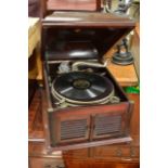 A Belton's gramophone and collection of 78's