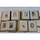 A collection of 5 Victorian photo albums