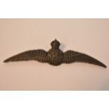 Royal Flying Corps Bronze Pilots Wings, maker mark