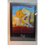 Two framed and glazed Salvador Dali prints and a D