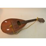 An antique mandolin.