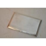 A silver Asprey cigarette case