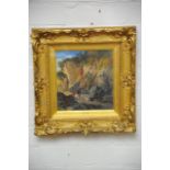 A 19th century gilt framed oil painting attribute