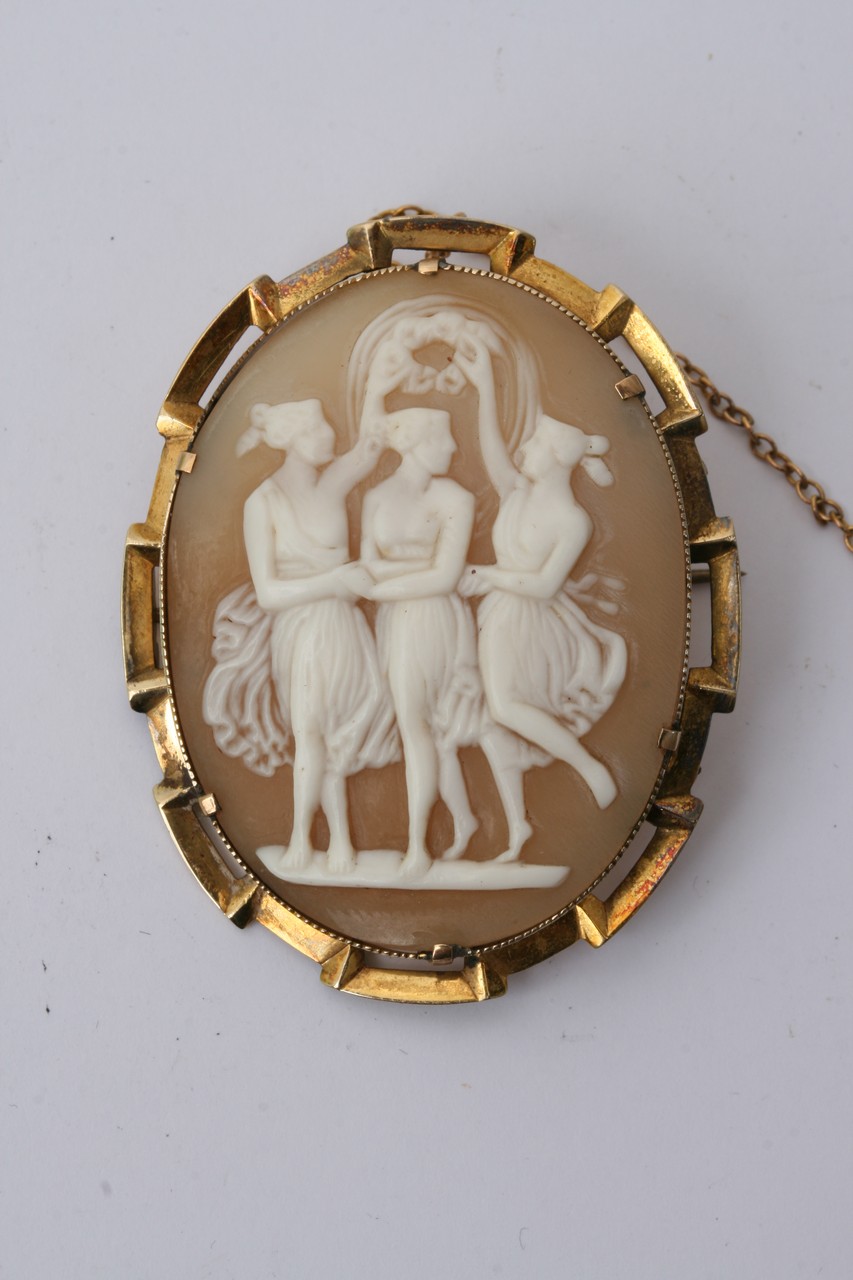 A Victorian oval cameo in fitted case depicting th - Image 2 of 3