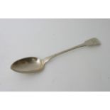 A Georgian silver serving spoon